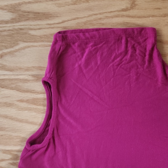 Elegant Fuchsia Cold Shoulder Top - Picture 8 of 17